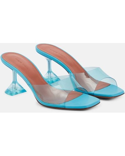 AMINA MUADDI Lupita 70 Pvc Sandals - Blue