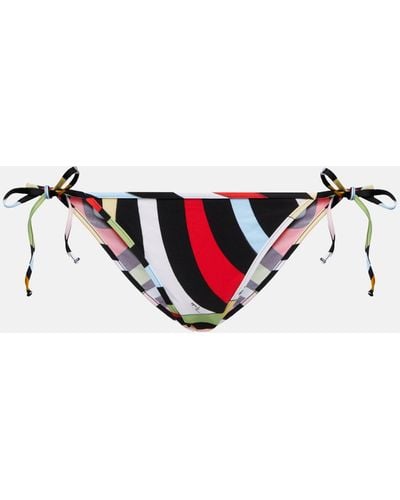 Emilio Pucci Marmo-print Bikini Bottoms - Multicolour