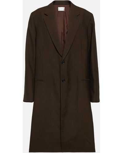 The Row Chevalier Wool And Mohair Coat - Brown