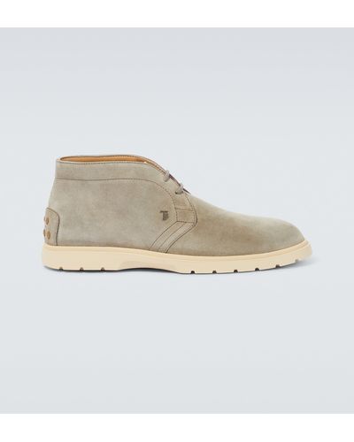 Tod's Suede Desert Boots - Natural