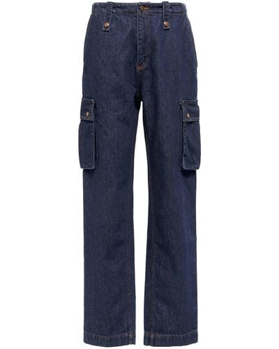 Magda Butrym Mid-rise Straight Jeans - Blue