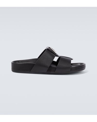 Christian Louboutin Dhabubizz Leather Sandals - Black