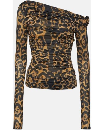Leopard Print Tops for Women - Up to 85% off