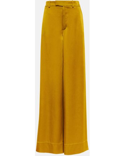Saint Laurent Relaxed-fitting Pants - Yellow