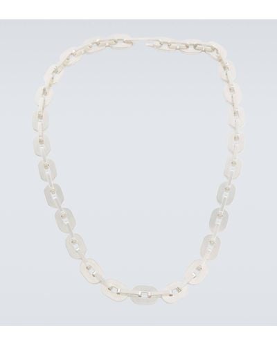 Jil Sander Chain Necklace - White