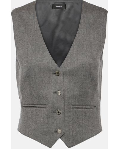 Wardrobe NYC Single-breasted Vest - Grey