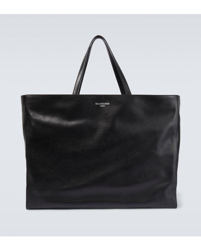 Balenciaga Passenger Xl Leather Tote Bag - Black