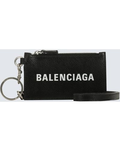 Balenciaga Cash Card Case On Keyring - Black