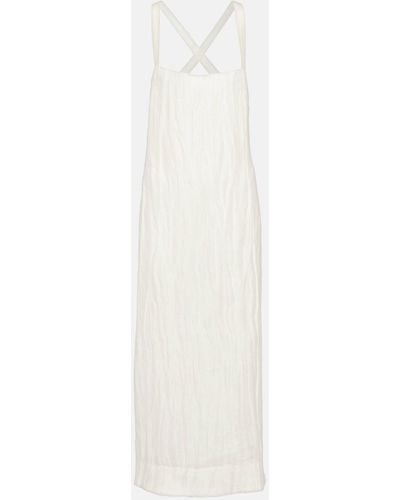 Khaite Fabia Midi Dress - White
