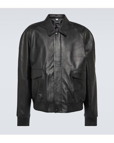 Winnie New York Leather Blouson Jacket - Black