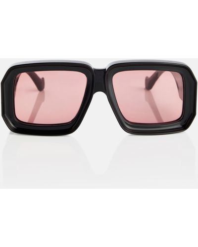 Loewe Paula's Ibiza Eckige Sonnenbrille - Pink