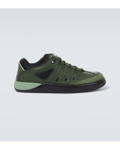 KENZO Pxt Leather Sneakers - Green