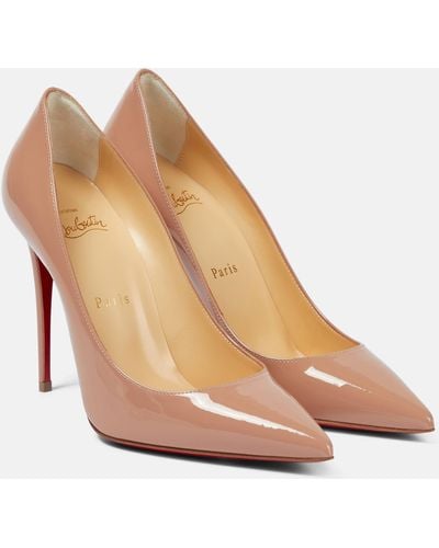 Christian Louboutin Kate 100 Patent Pump - Natural