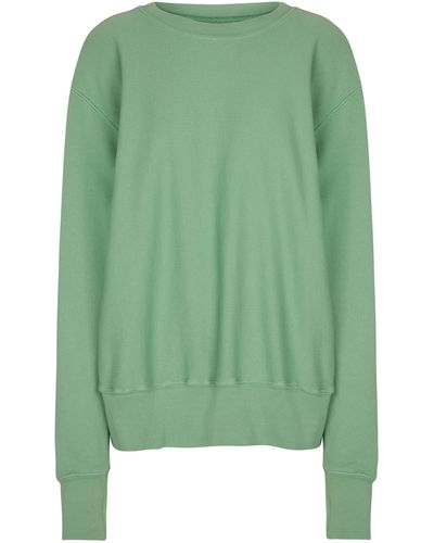 Les Tien Cotton Fleece Sweatshirt - Green