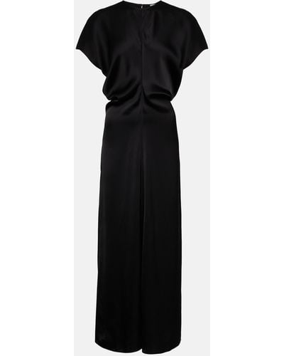 Totême Silk Maxi Dress - Black