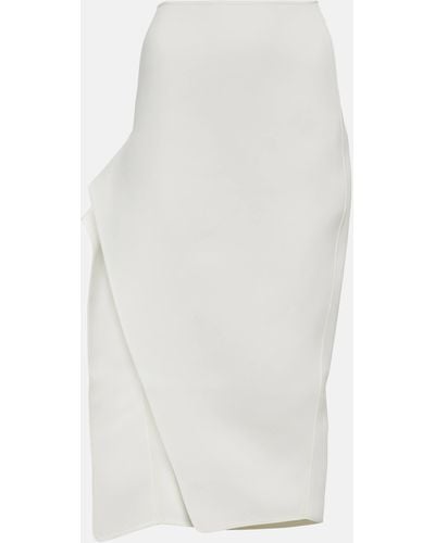 Maticevski Narrate Side-slit Crepe Pencil Skirt - White