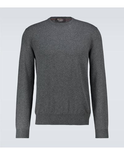 Loro Piana Cashmere Crewneck Sweater - Grey