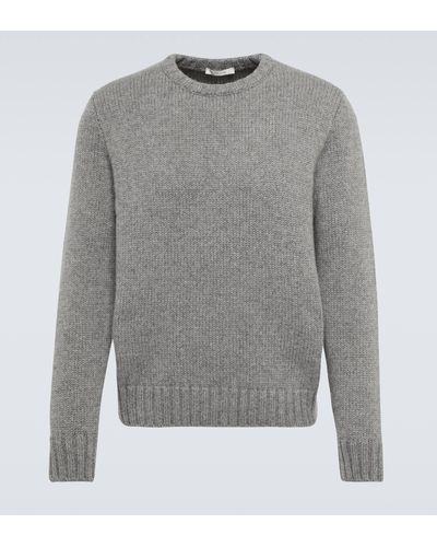 The Row Benji Cashmere Sweater - Grey
