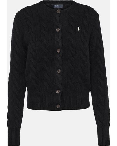Polo Ralph Lauren Wool And Cashmere Cardigan - Black