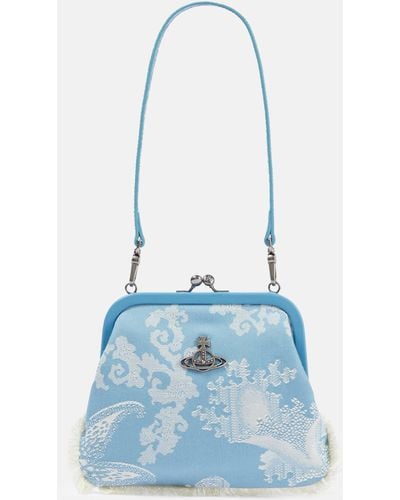 Vivienne Westwood Vivienne's Small Jacquard Tote Bag - Blue