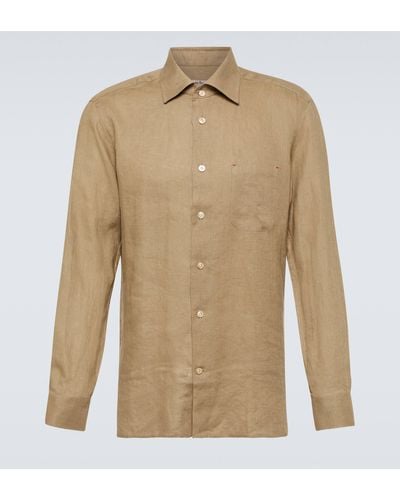 Kiton Linen Shirt - Natural