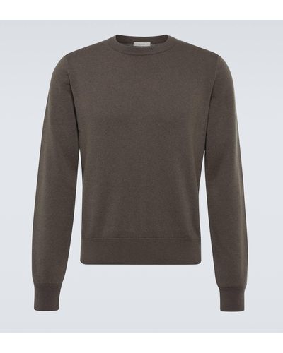The Row Benji Cashmere Sweater - Grey