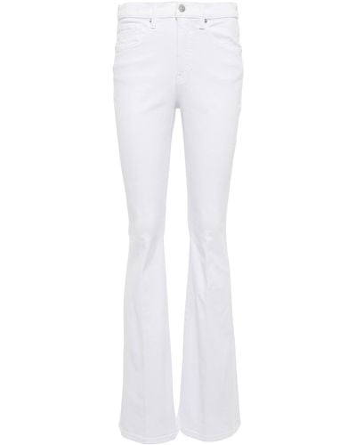 Veronica Beard Beverly High-rise Flared Jeans - White
