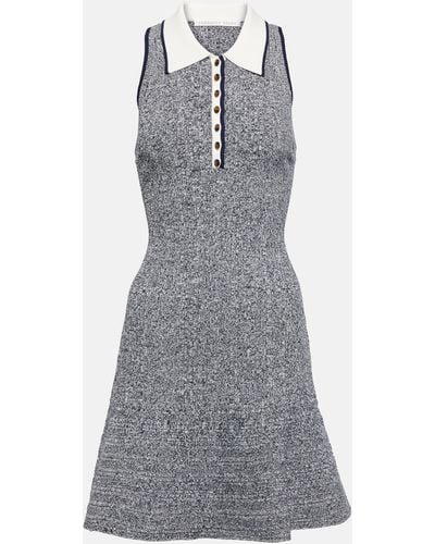 Veronica Beard Knit Minidress - Grey