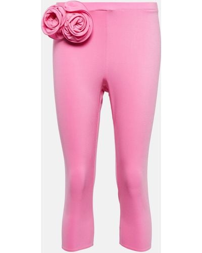 Magda Butrym Applique leggings - Pink