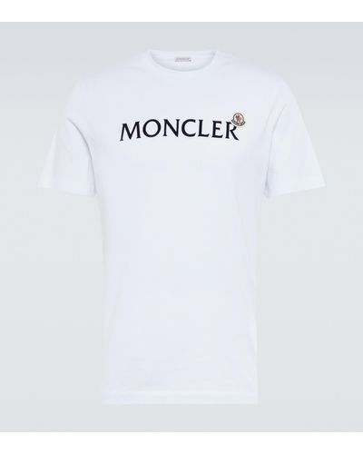 Moncler T-Shirt aus Baumwoll-Jersey - Weiß