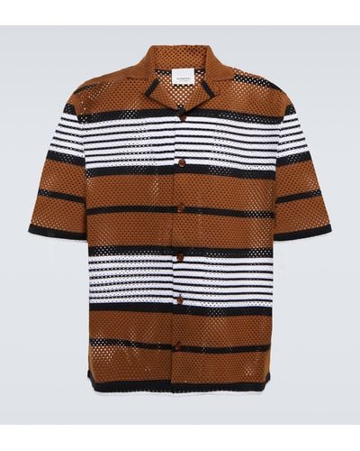 Burberry Striped Shirt - Brown