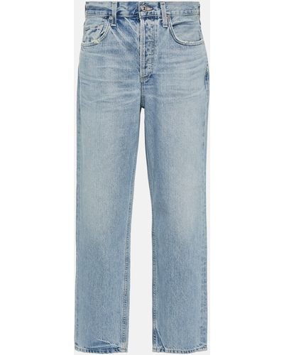 Citizens of Humanity Devi Low Slung Baggy Tapered Jeans - Blue