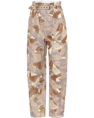 Isabel Marant Exclusive To Mytheresa – Iona High-rise Cotton-blend Pants - Natural
