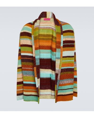 The Elder Statesman Cashmere Striped Jacket - Multicolour
