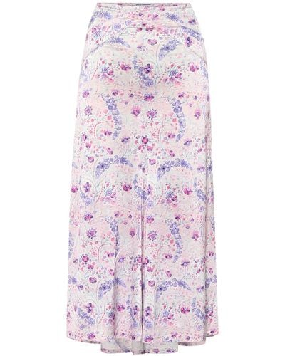 Rabanne Floral Stretch-jersey Skirt - Multicolour