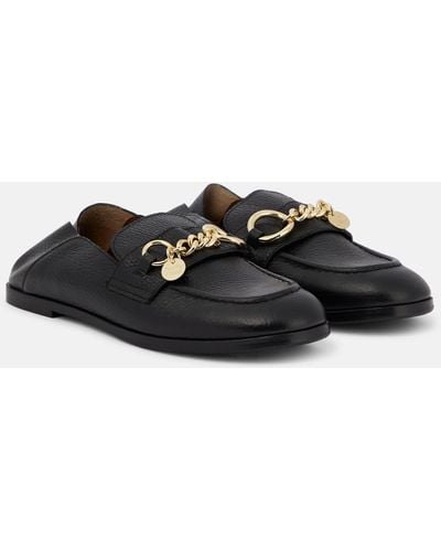 See By Chloé Aryel Leather Loafers - Black