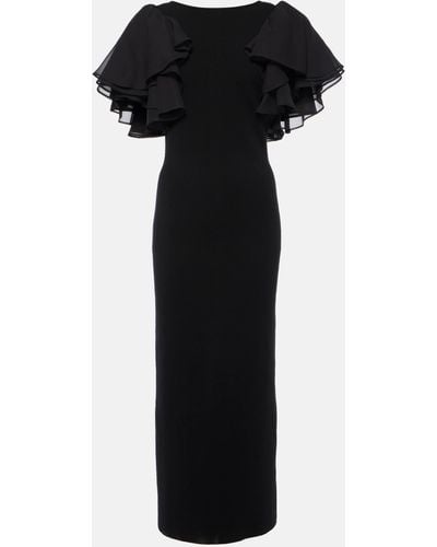 Chloé Wool-blend Dress - Black