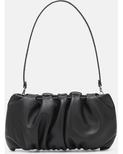 STAUD Bean Leather Shoulder Bag - Black