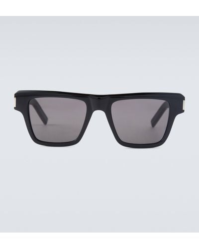Saint Laurent Square-frame Acetate Sunglasses - Brown