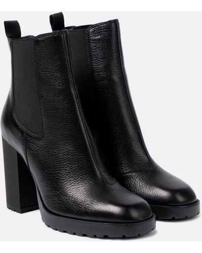 Hogan H623 Leather Chelsea Boots - Black
