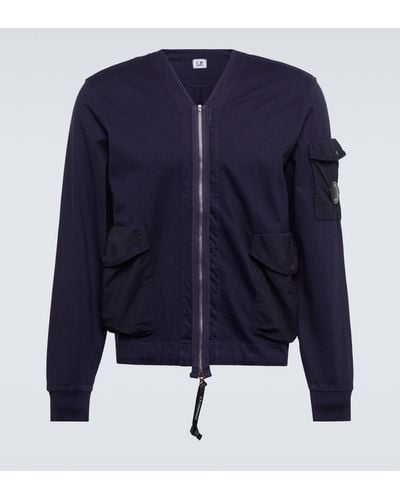 C.P. Company Cotton Jersey Jacket - Blue