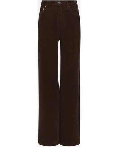 Citizens of Humanity Wide-leg Corduroy Pants - Brown