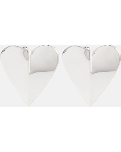 Alaïa Le Coeur Earrings - White