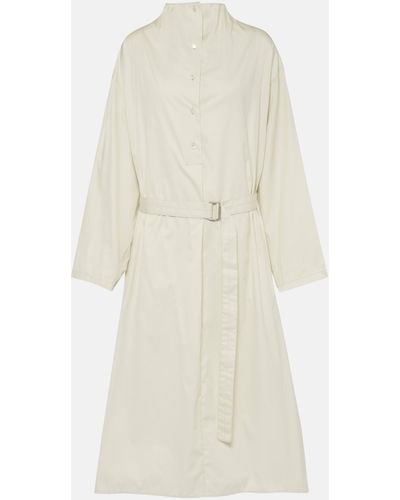 Lemaire Cotton Twill Maxi Dress - White