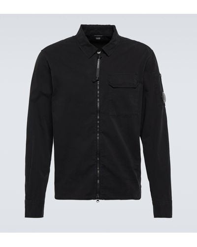 C.P. Company Cotton Gabardine Shirt - Black