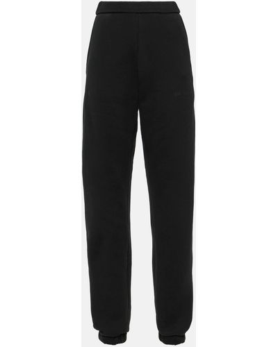 The Attico Penny Cotton Jersey Sweatpants - Black