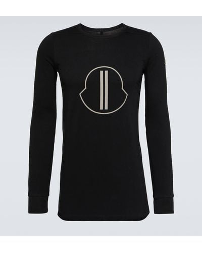 Moncler Genius X Rick Owens Logo Cotton Jersey T-shirt - Black