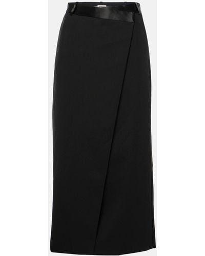 Jonathan Simkhai Clarissa Wool-blend Maxi Skirt - Black