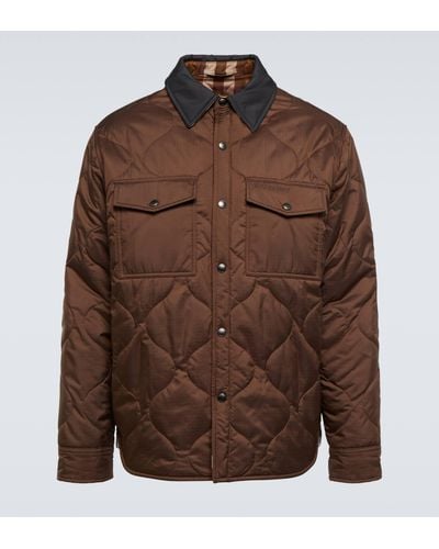 Burberry Quilted Jacket - Brown