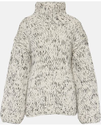 JOSEPH Oversized Wool-blend Sweater - Grey